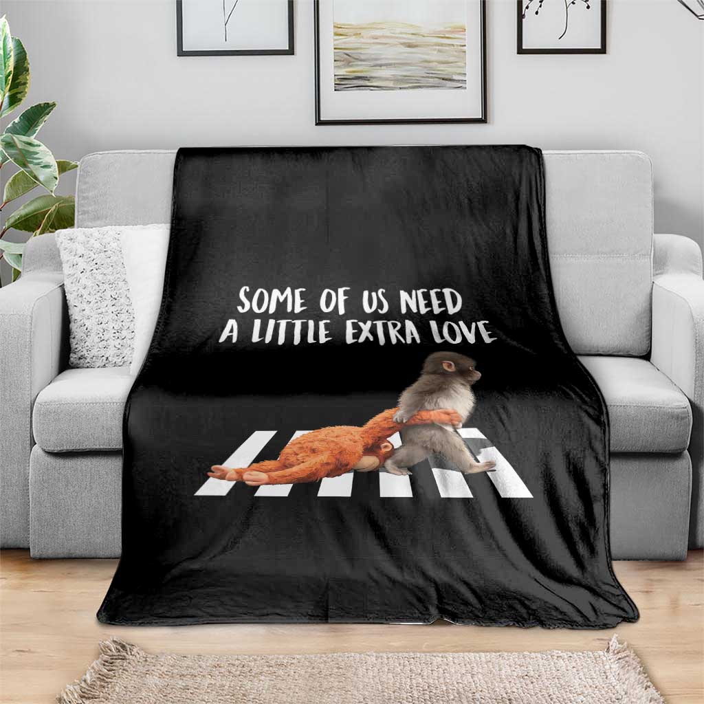 Punch Mokey Meme Throw Blanket Some Of Us Need a Little Extra Love TS14 Print Your Wear