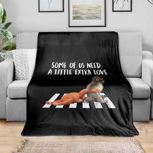 Punch Mokey Meme Throw Blanket Some Of Us Need a Little Extra Love TS14 Print Your Wear