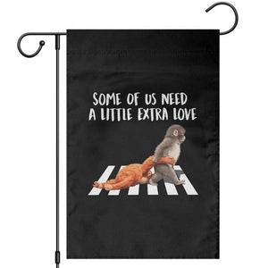 Punch Mokey Meme Garden Flag Some Of Us Need a Little Extra Love TS14 Black Print Your Wear