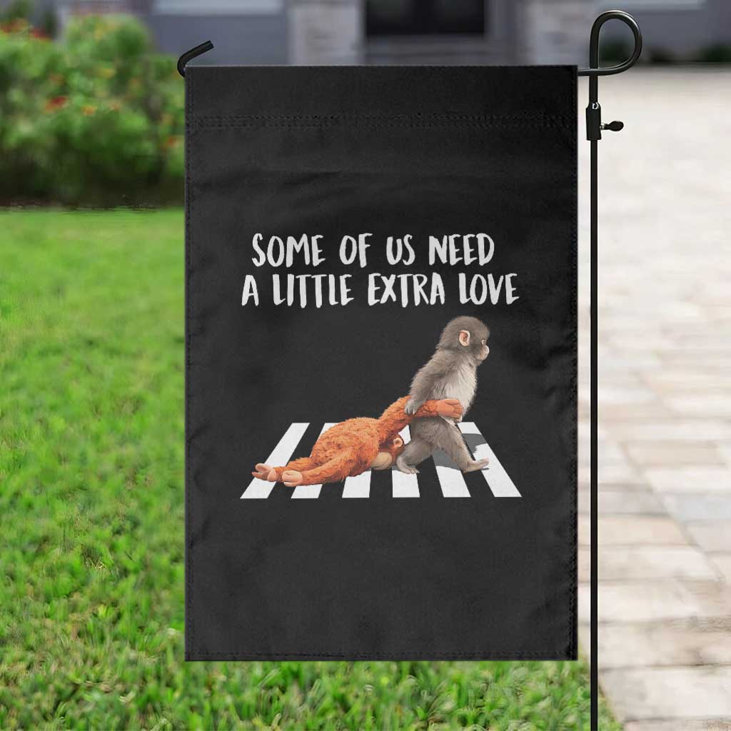 Punch Mokey Meme Garden Flag Some Of Us Need a Little Extra Love TS14 Print Your Wear