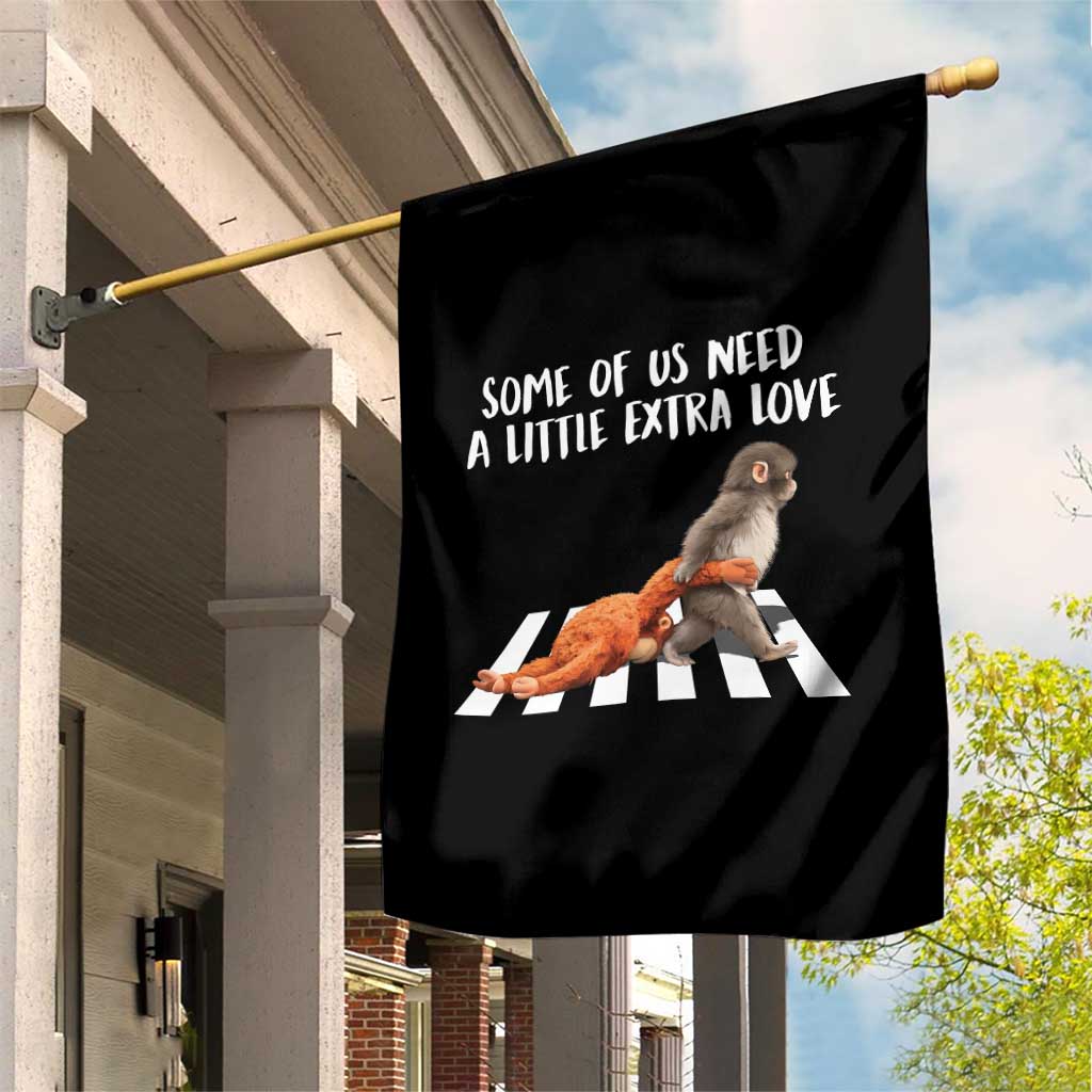 Punch Mokey Meme Garden Flag Some Of Us Need a Little Extra Love TS14 Print Your Wear