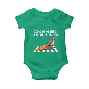 Punch Mokey Meme Baby Onesie Some Of Us Need a Little Extra Love TS14 Irish Green Print Your Wear
