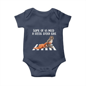 Punch Mokey Meme Baby Onesie Some Of Us Need a Little Extra Love TS14 Navy Print Your Wear