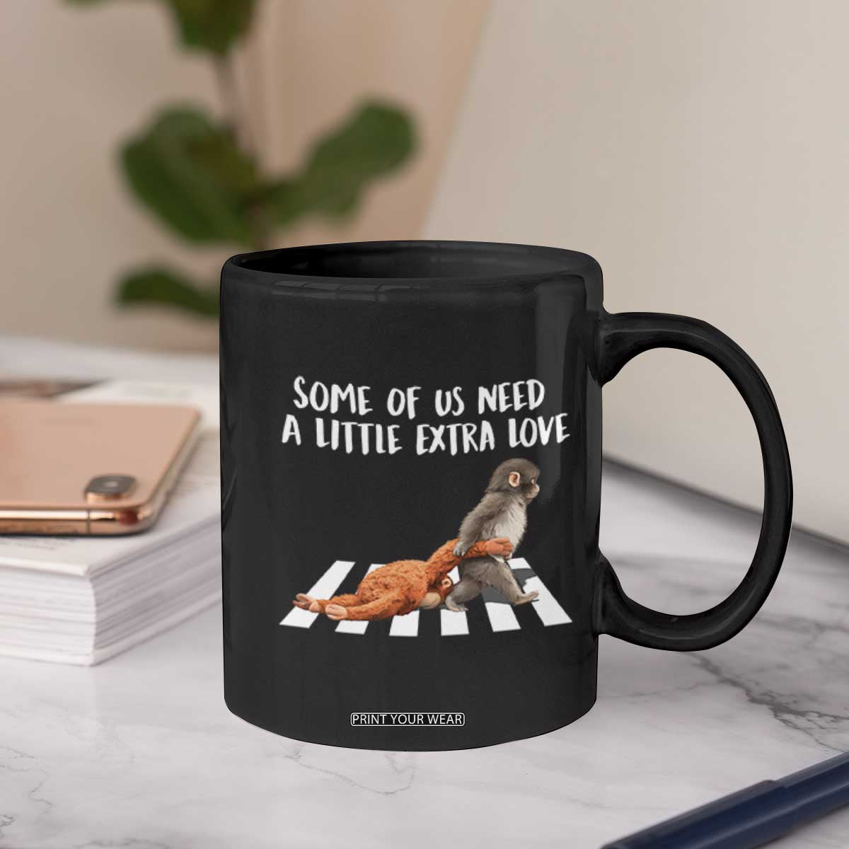 Punch Mokey Meme Coffee Mug Some Of Us Need a Little Extra Love TS14 Print Your Wear