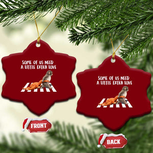 Punch Mokey Meme Ceramic Ornament Some Of Us Need a Little Extra Love TS14 Print Your Wear
