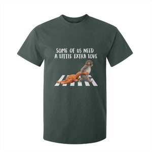 Punch Mokey Meme T Shirt For Kid Some Of Us Need a Little Extra Love TS14 Dark Forest Green Print Your Wear