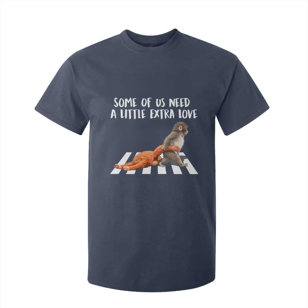 Punch Mokey Meme T Shirt For Kid Some Of Us Need a Little Extra Love TS14 Navy Print Your Wear