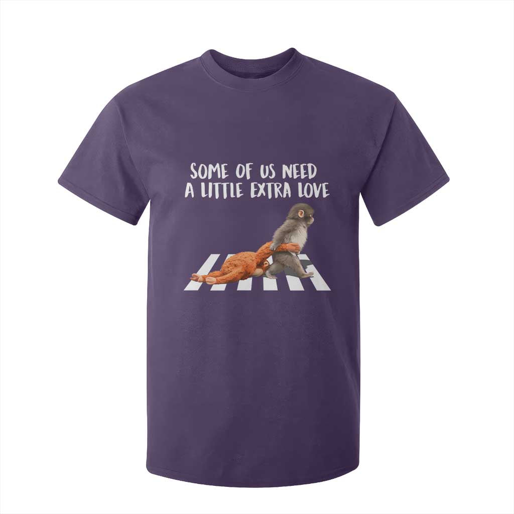 Punch Mokey Meme T Shirt For Kid Some Of Us Need a Little Extra Love TS14 Purple Print Your Wear