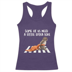 Punch Mokey Meme Racerback Tank Top Some Of Us Need a Little Extra Love TS14 Purple Print Your Wear
