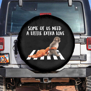 Punch Mokey Meme Spare Tire Cover Some Of Us Need a Little Extra Love TS14 No hole Black Print Your Wear