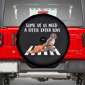 Punch Mokey Meme Spare Tire Cover Some Of Us Need a Little Extra Love TS14 Black Print Your Wear