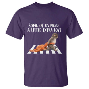 Punch Mokey Meme T Shirt Some Of Us Need a Little Extra Love TS14 Purple Print Your Wear