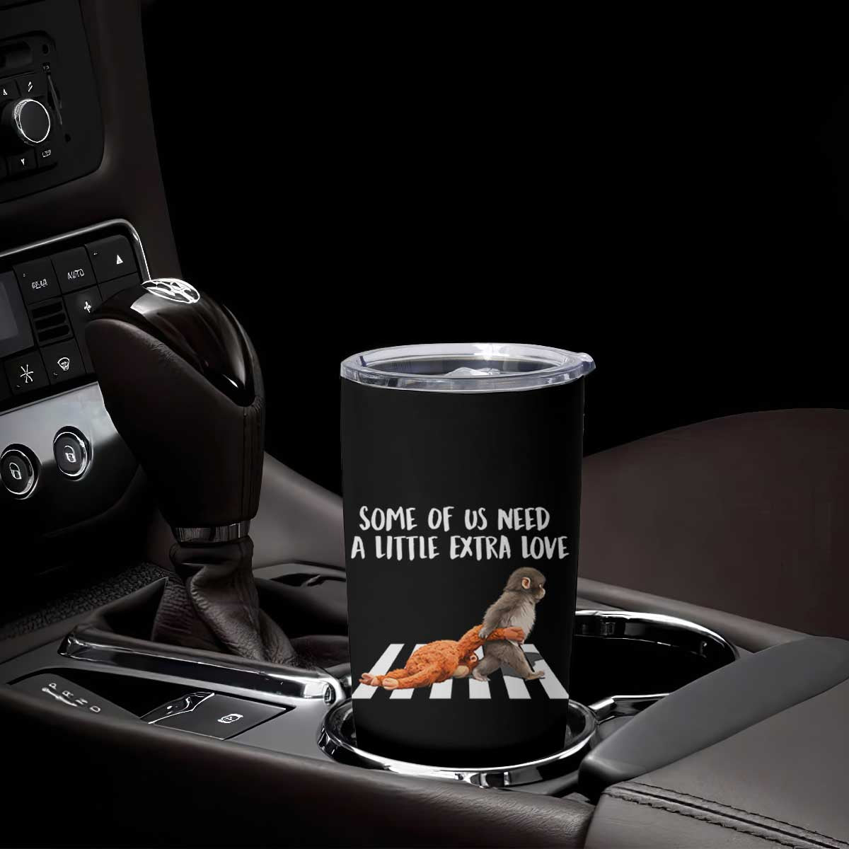 Punch Mokey Meme Tumbler Cup Some Of Us Need a Little Extra Love TS14 Print Your Wear