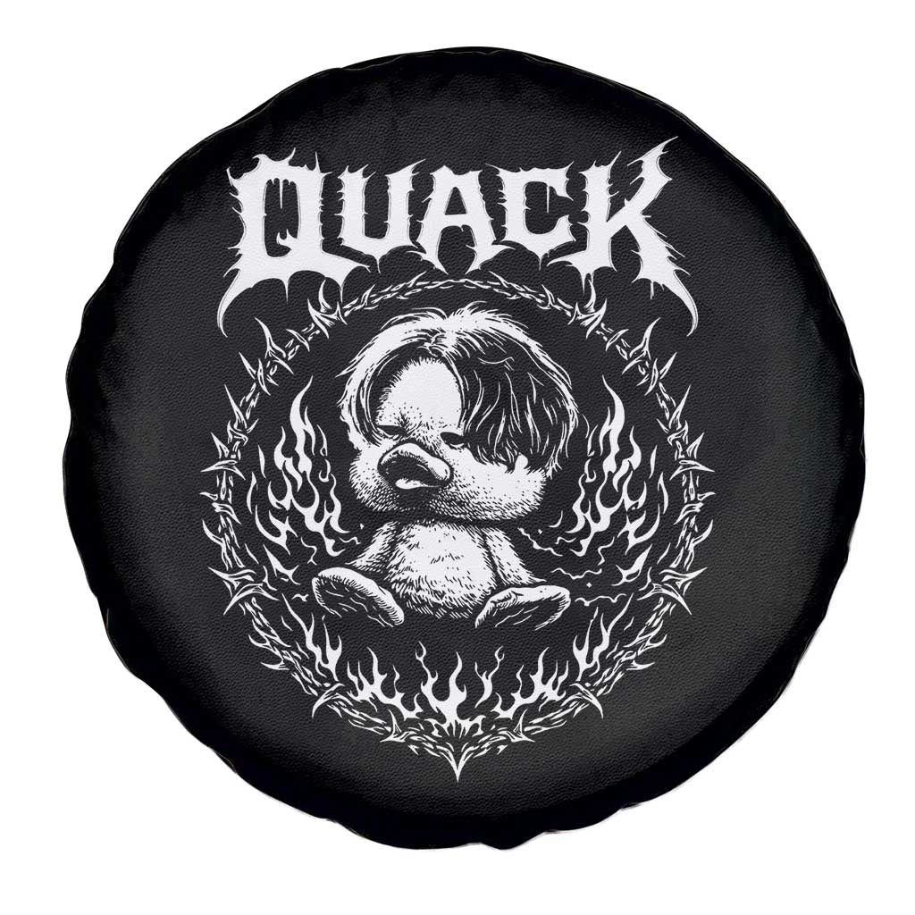 Funny Duck Metal Concert Spare Tire Cover Rock Music Quack Meme TS14 Print Your Wear