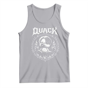 Funny Duck Metal Concert Tank Top Rock Music Quack Meme TS14 Athletic Heather Print Your Wear