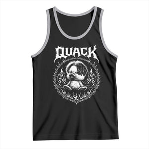 Funny Duck Metal Concert Tank Top Rock Music Quack Meme TS14 Black Athletic Heather Print Your Wear
