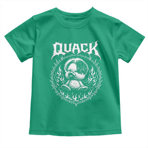 Funny Duck Metal Concert Toddler T Shirt Rock Music Quack Meme TS14 Irish Green Print Your Wear