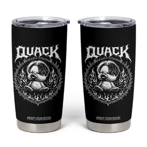 Funny Duck Metal Concert Tumbler Cup Rock Music Quack Meme TS14 Black Print Your Wear