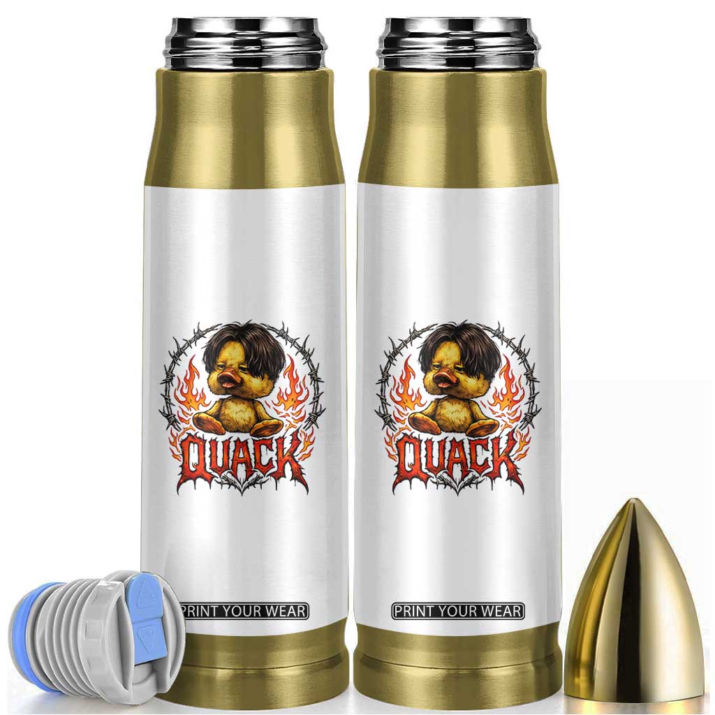 Funny Duck Metal Concert Bullet Tumbler Rock Band Quack Meme TS14 White Print Your Wear