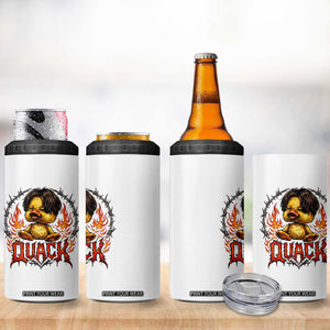 Funny Duck Metal Concert 4 in 1 Can Cooler Tumbler Rock Band Quack Meme TS14 Print Your Wear