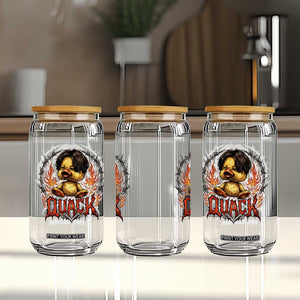 Funny Duck Metal Concert Glass Can Rock Band Quack Meme TS14 Print Your Wear