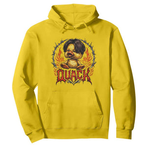 Funny Duck Metal Concert Hoodie Rock Band Quack Meme TS14 Daisy Print Your Wear