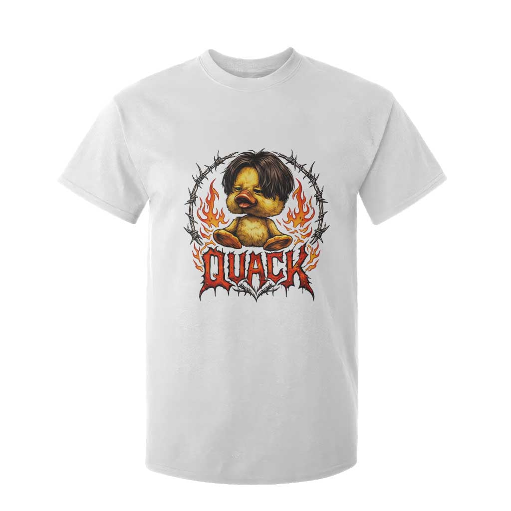 Funny Duck Metal Concert T Shirt For Kid Rock Band Quack Meme TS14 White Print Your Wear