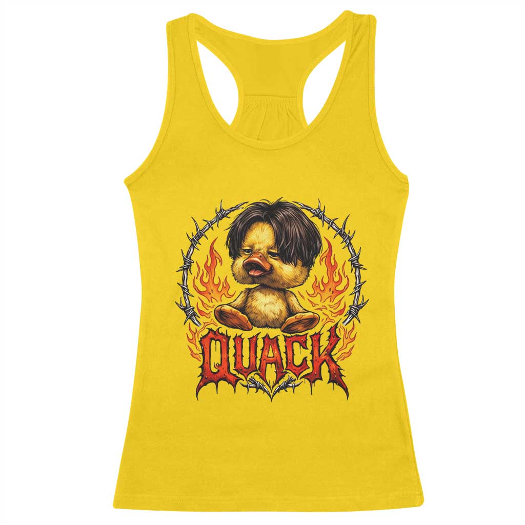 Funny Duck Metal Concert Racerback Tank Top Rock Band Quack Meme TS14 Daisy Print Your Wear