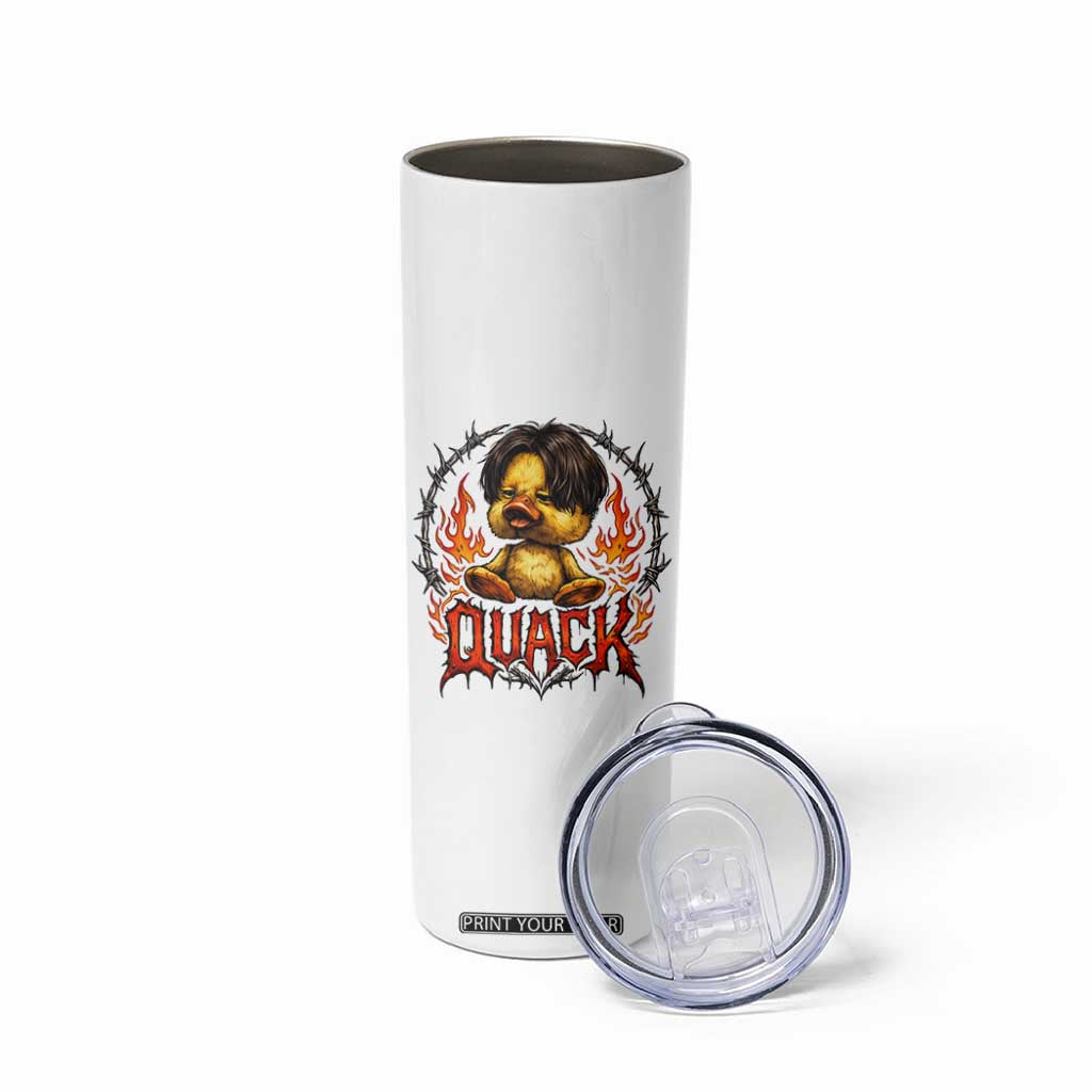 Funny Duck Metal Concert Skinny Tumbler Rock Band Quack Meme TS14 Print Your Wear