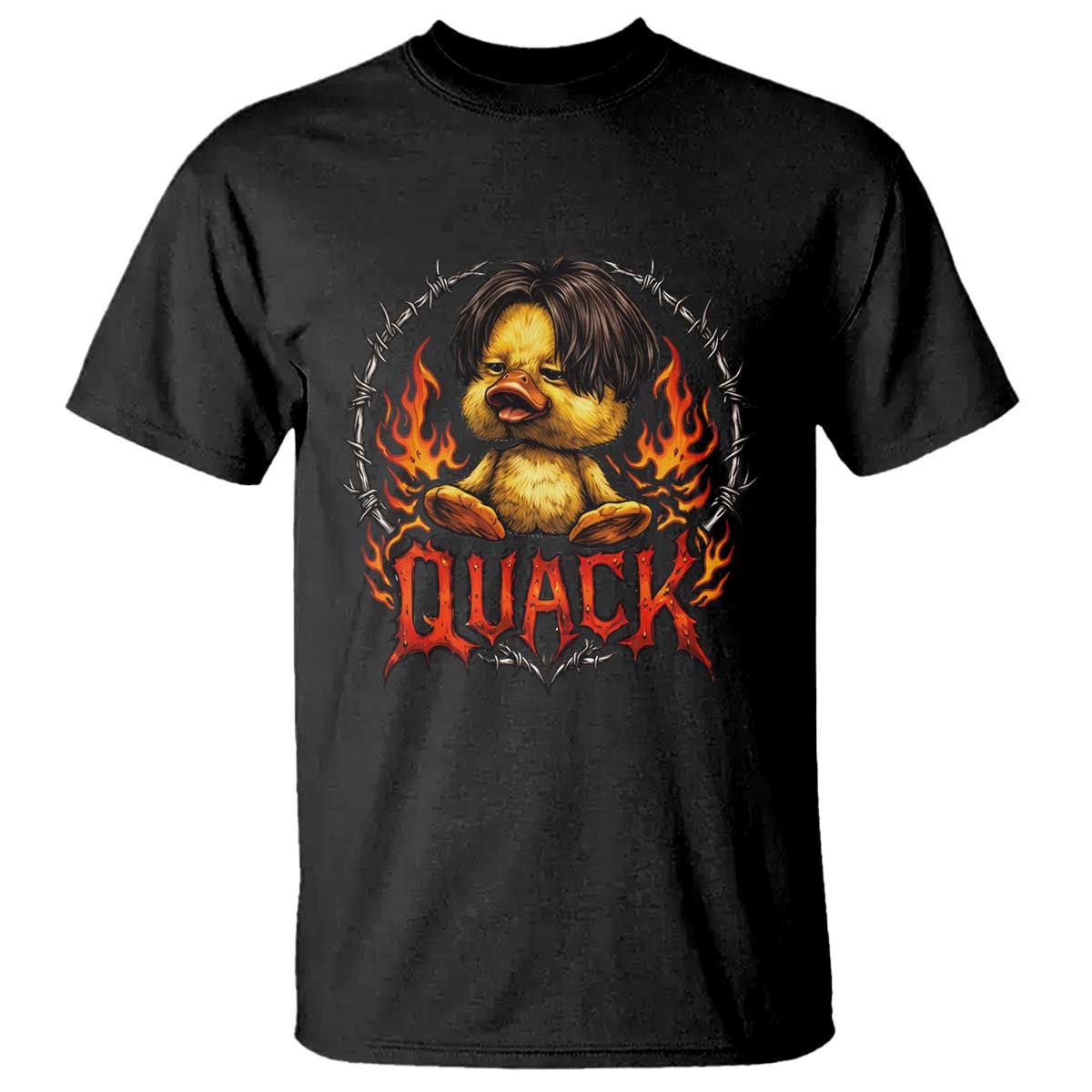 Funny Duck Metal Concert T Shirt Rock Band Quack Meme TS14 Black Print Your Wear