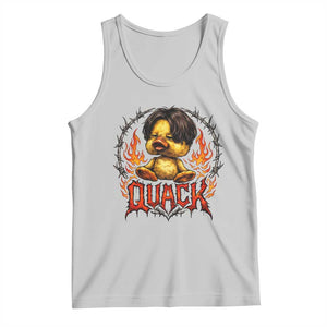 Funny Duck Metal Concert Tank Top Rock Band Quack Meme TS14 Ash Print Your Wear