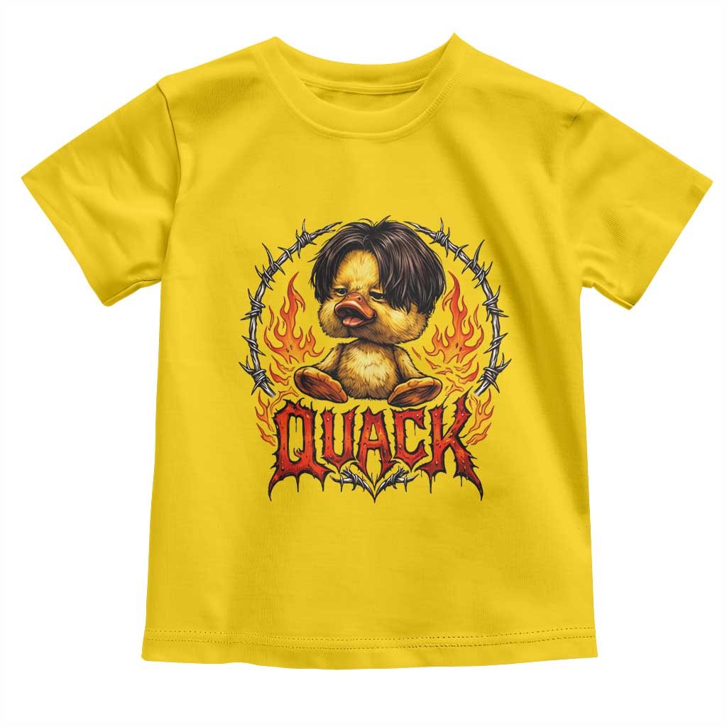 Funny Duck Metal Concert Toddler T Shirt Rock Band Quack Meme TS14 Daisy Print Your Wear