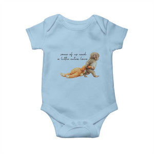 Punch Mokey Baby Onesie Viral Trend Baby Monkey Meme TS14 Light Blue Print Your Wear