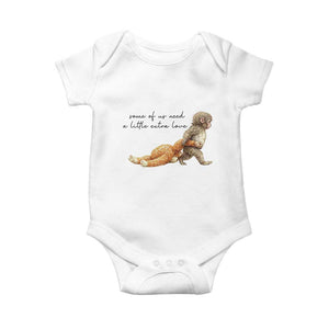 Punch Mokey Baby Onesie Viral Trend Baby Monkey Meme TS14 White Print Your Wear