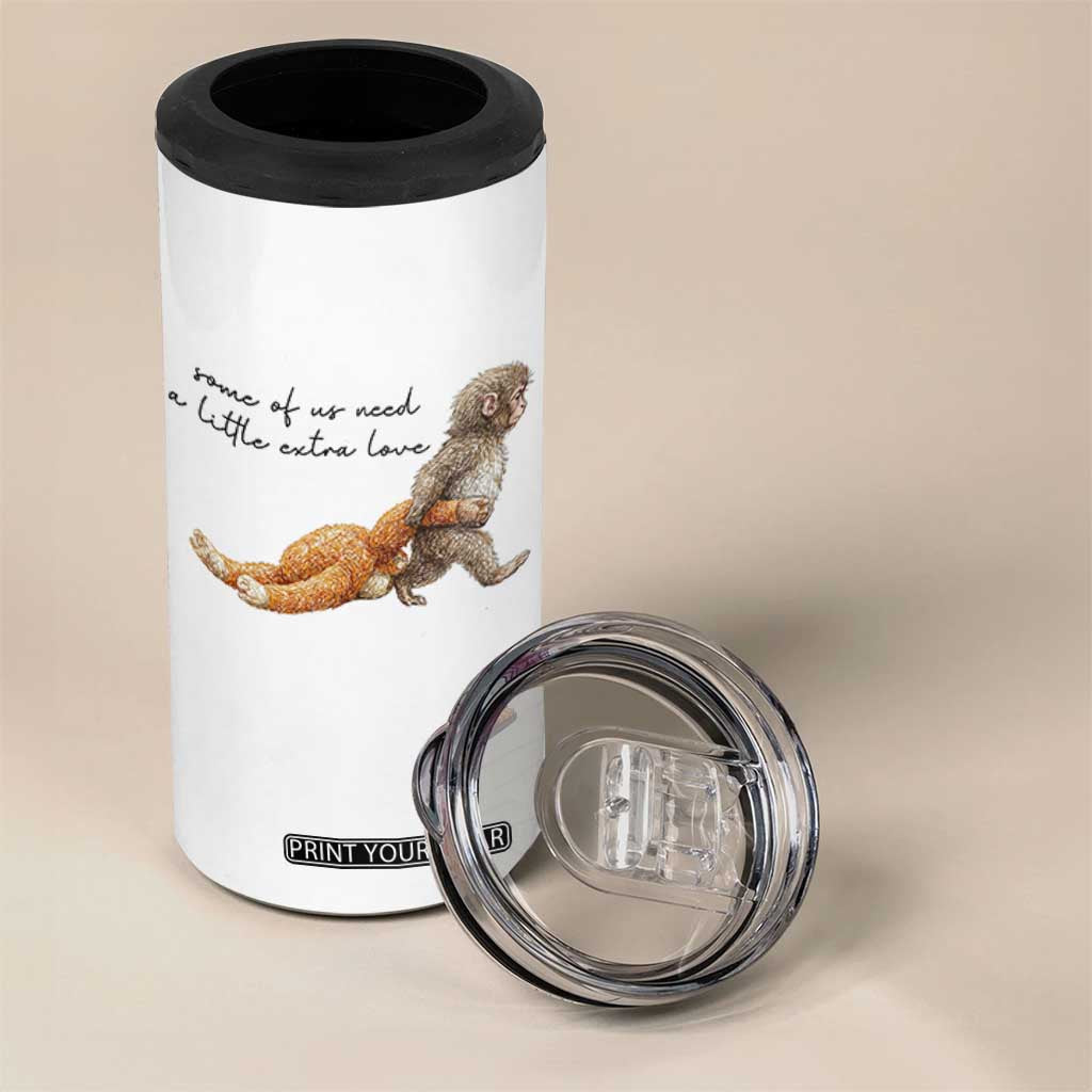 Punch Mokey 4 in 1 Can Cooler Tumbler Viral Trend Baby Monkey Meme TS14 Print Your Wear