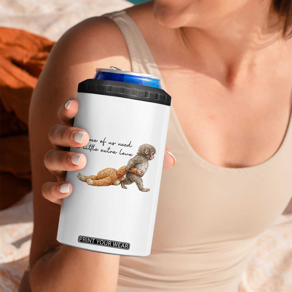 Punch Mokey 4 in 1 Can Cooler Tumbler Viral Trend Baby Monkey Meme TS14 Print Your Wear