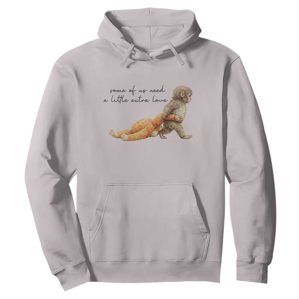 Punch Mokey Hoodie Viral Trend Baby Monkey Meme TS14 Ice Gray Print Your Wear