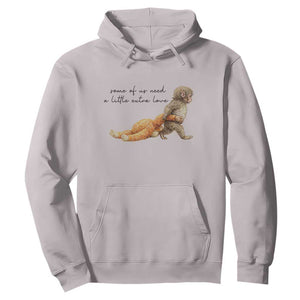 Punch Mokey Hoodie Viral Trend Baby Monkey Meme TS14 Ice Gray Print Your Wear