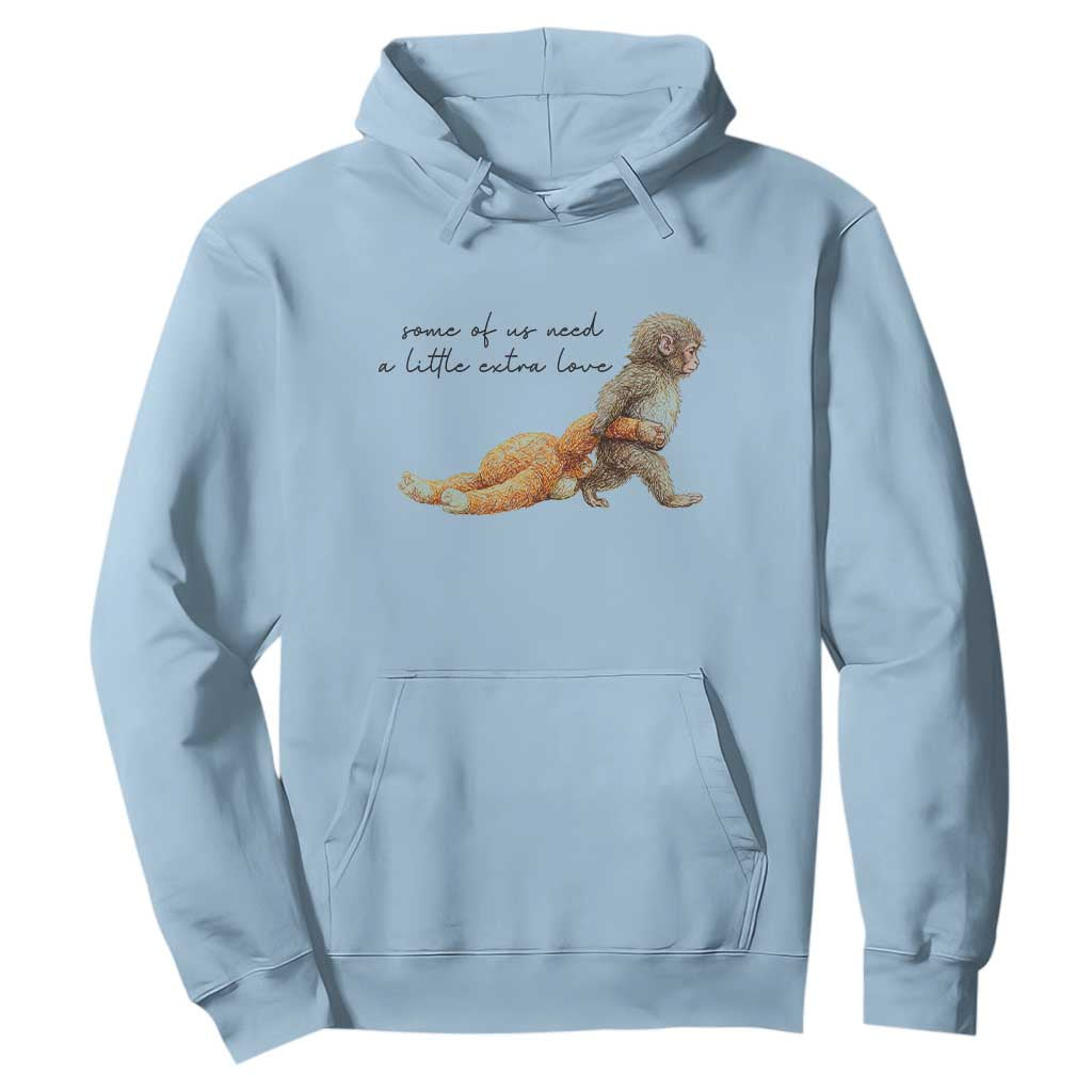 Punch Mokey Hoodie Viral Trend Baby Monkey Meme TS14 Light Blue Print Your Wear