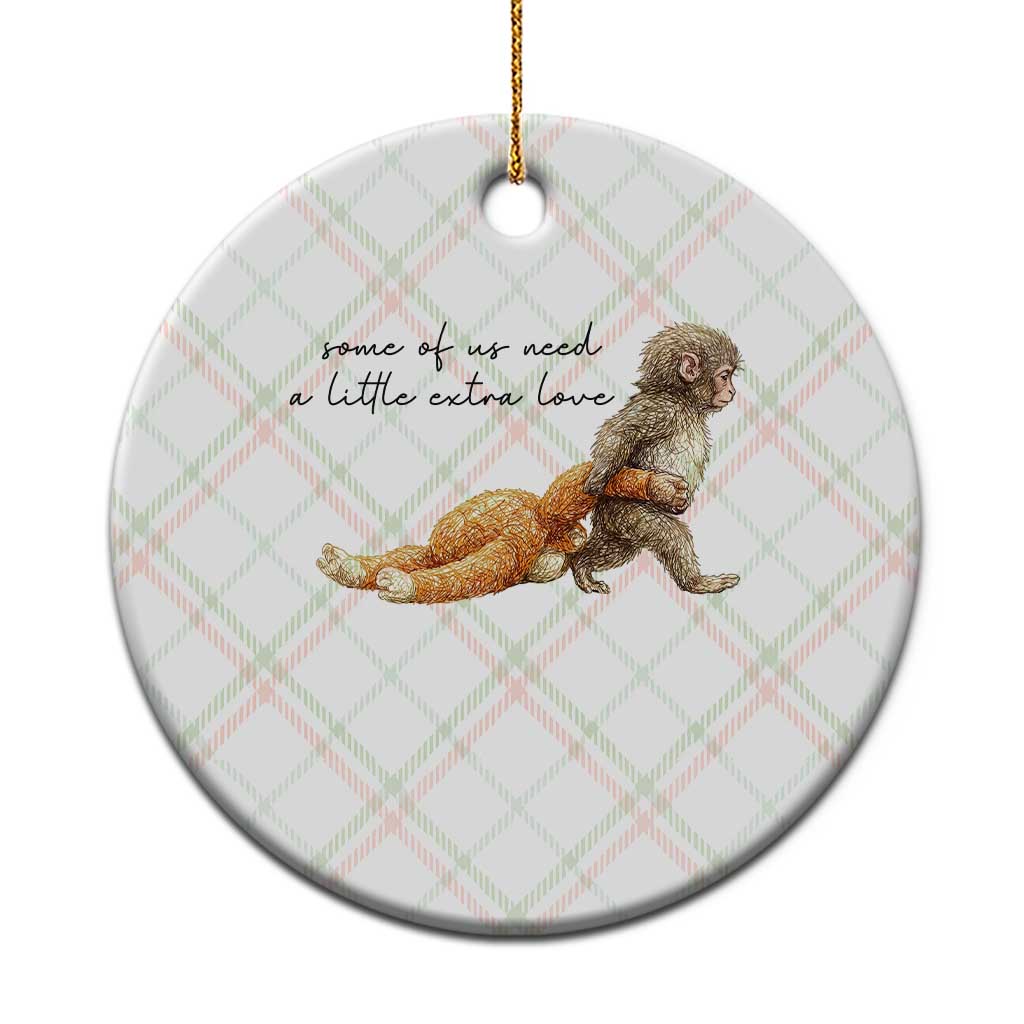 Punch Mokey Ceramic Ornament Viral Trend Baby Monkey Meme TS14 1pc Christmas Plaid Print Your Wear