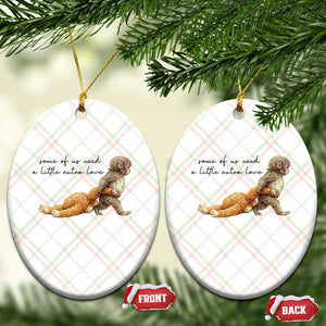 Punch Mokey Ceramic Ornament Viral Trend Baby Monkey Meme TS14 Print Your Wear