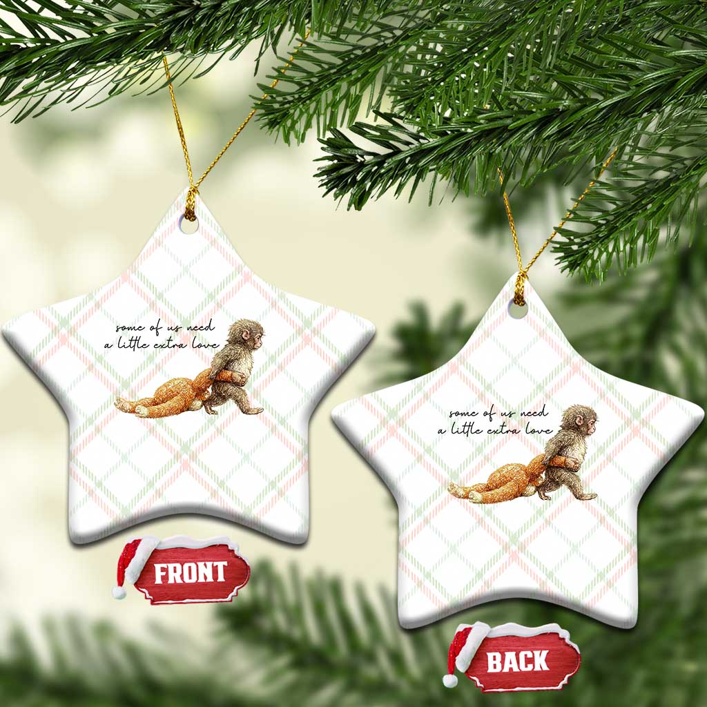 Punch Mokey Ceramic Ornament Viral Trend Baby Monkey Meme TS14 Print Your Wear
