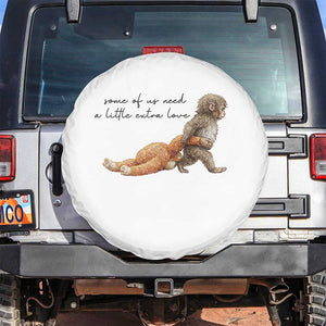 Punch Mokey Spare Tire Cover Viral Trend Baby Monkey Meme TS14 No hole White Print Your Wear