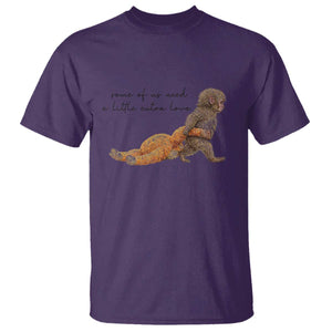 Punch Mokey T Shirt Viral Trend Baby Monkey Meme TS14 Purple Print Your Wear