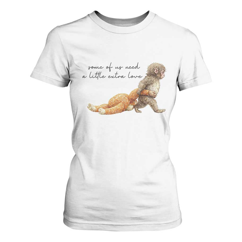 Punch Mokey T Shirt For Women Viral Trend Baby Monkey Meme TS14 White Print Your Wear