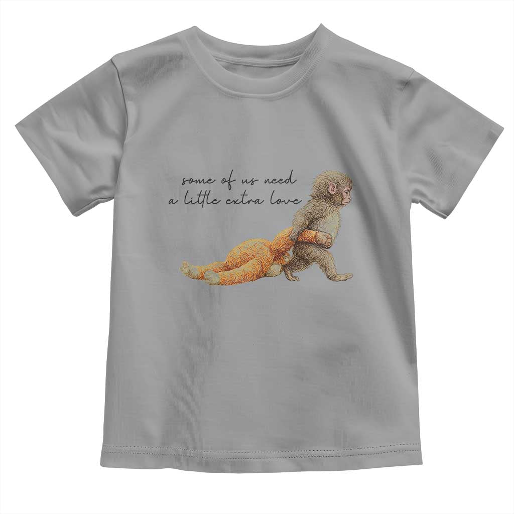 Punch Mokey Toddler T Shirt Viral Trend Baby Monkey Meme TS14 Sport Gray Print Your Wear