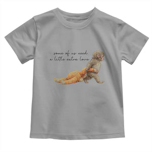 Punch Mokey Toddler T Shirt Viral Trend Baby Monkey Meme TS14 Sport Gray Print Your Wear