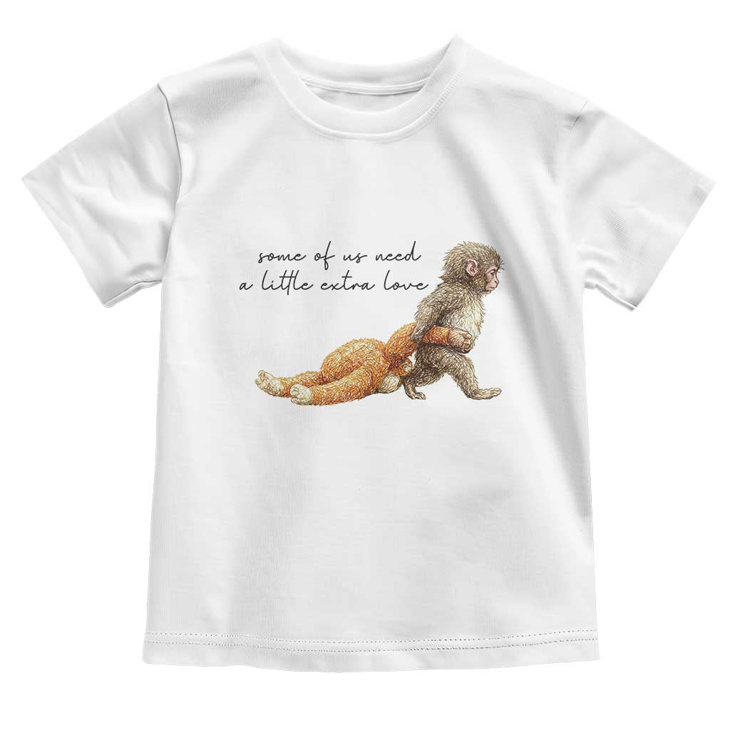 Punch Mokey Toddler T Shirt Viral Trend Baby Monkey Meme TS14 White Print Your Wear