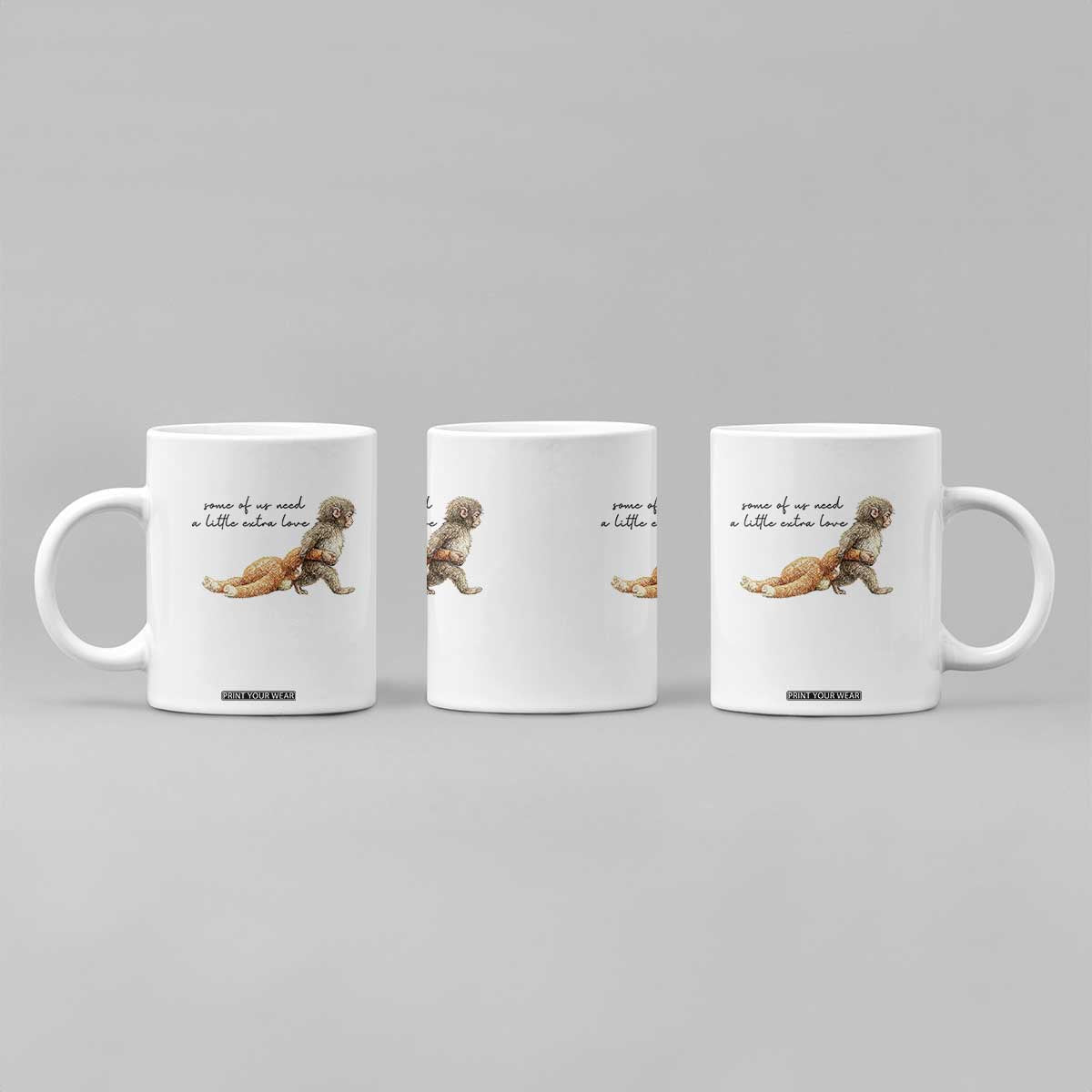 Punch Mokey Coffee Mug Viral Trend Baby Monkey Meme TS14 Print Your Wear