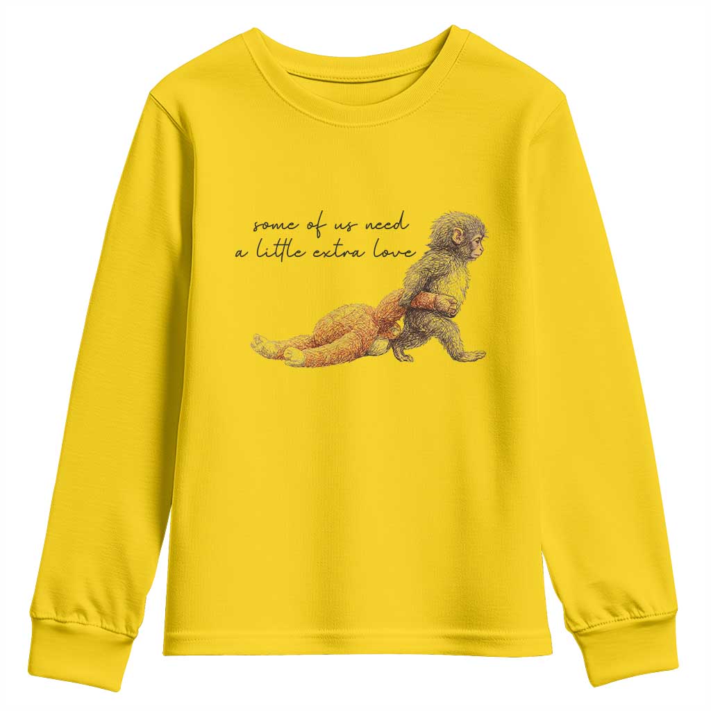 Punch Mokey Youth Sweatshirt Viral Trend Baby Monkey Meme TS14 Daisy Print Your Wear